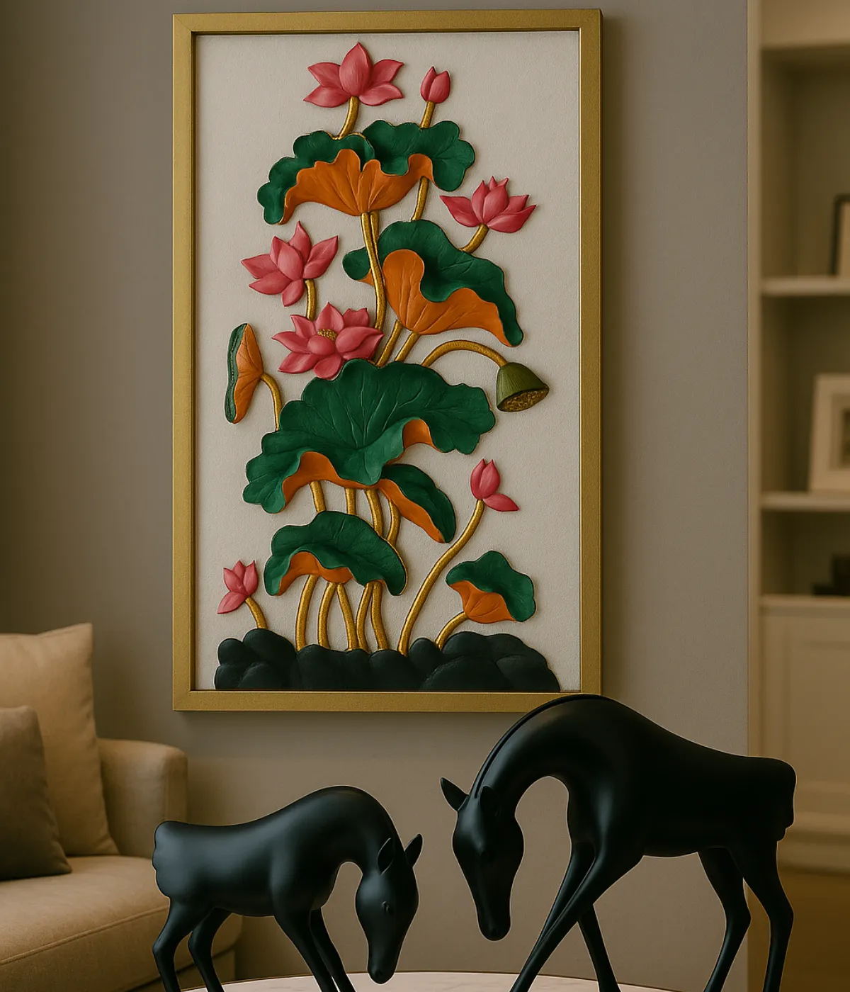 Led Flowers Wall Mural