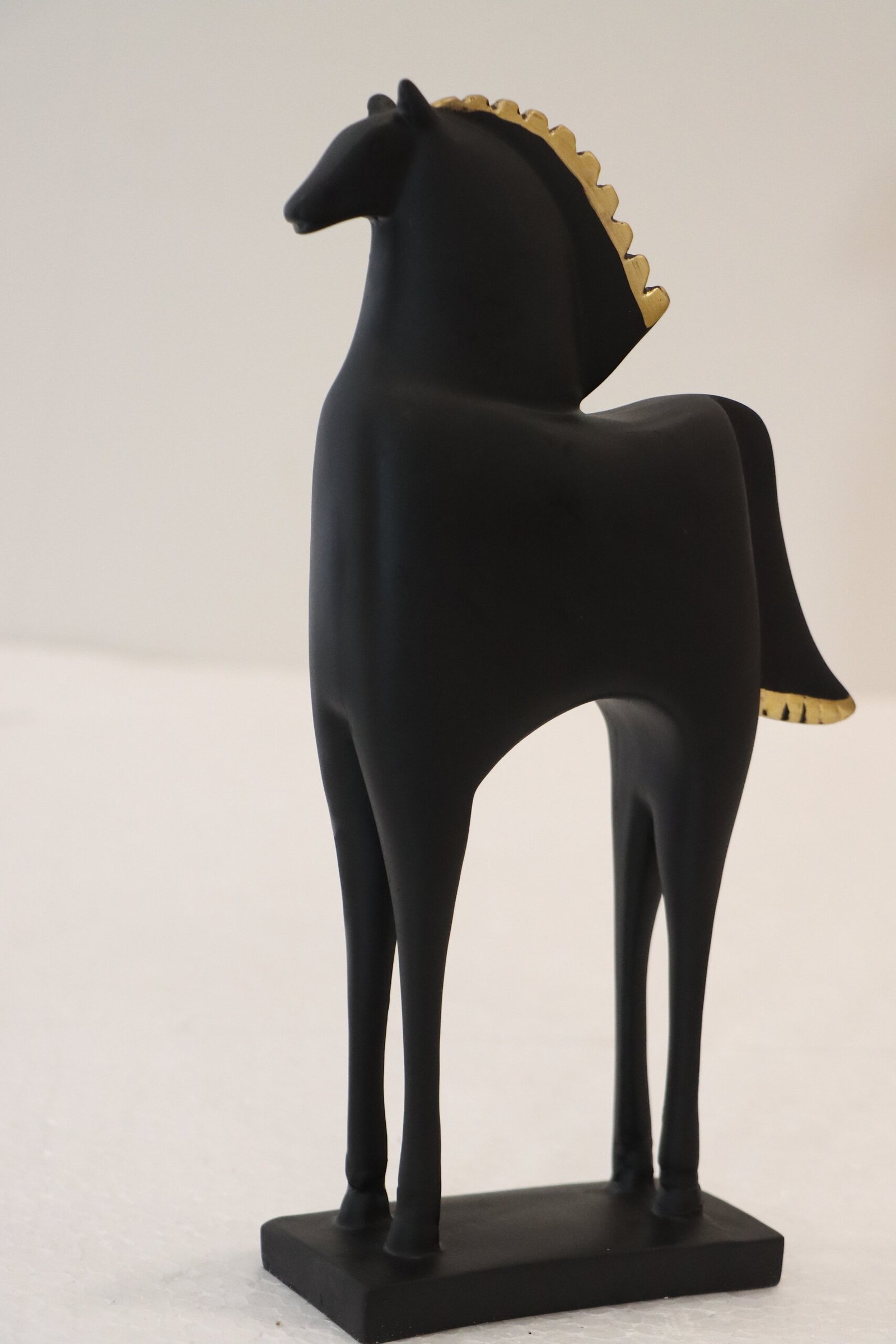 Black & Gold Premium Horse Figurines (Set of 2) 3