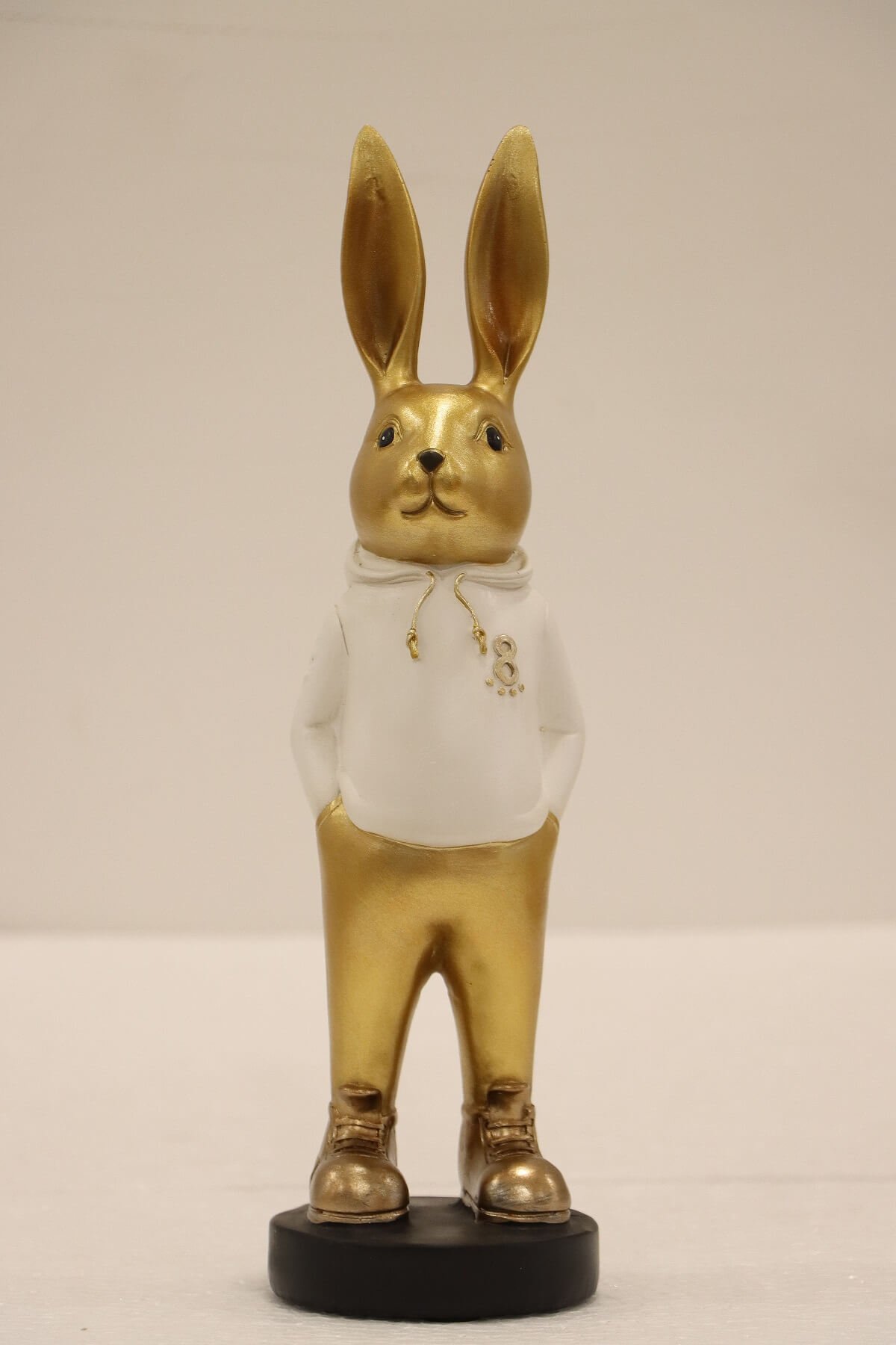 Golden Hoodie Bunny Modern Decorative Figurine