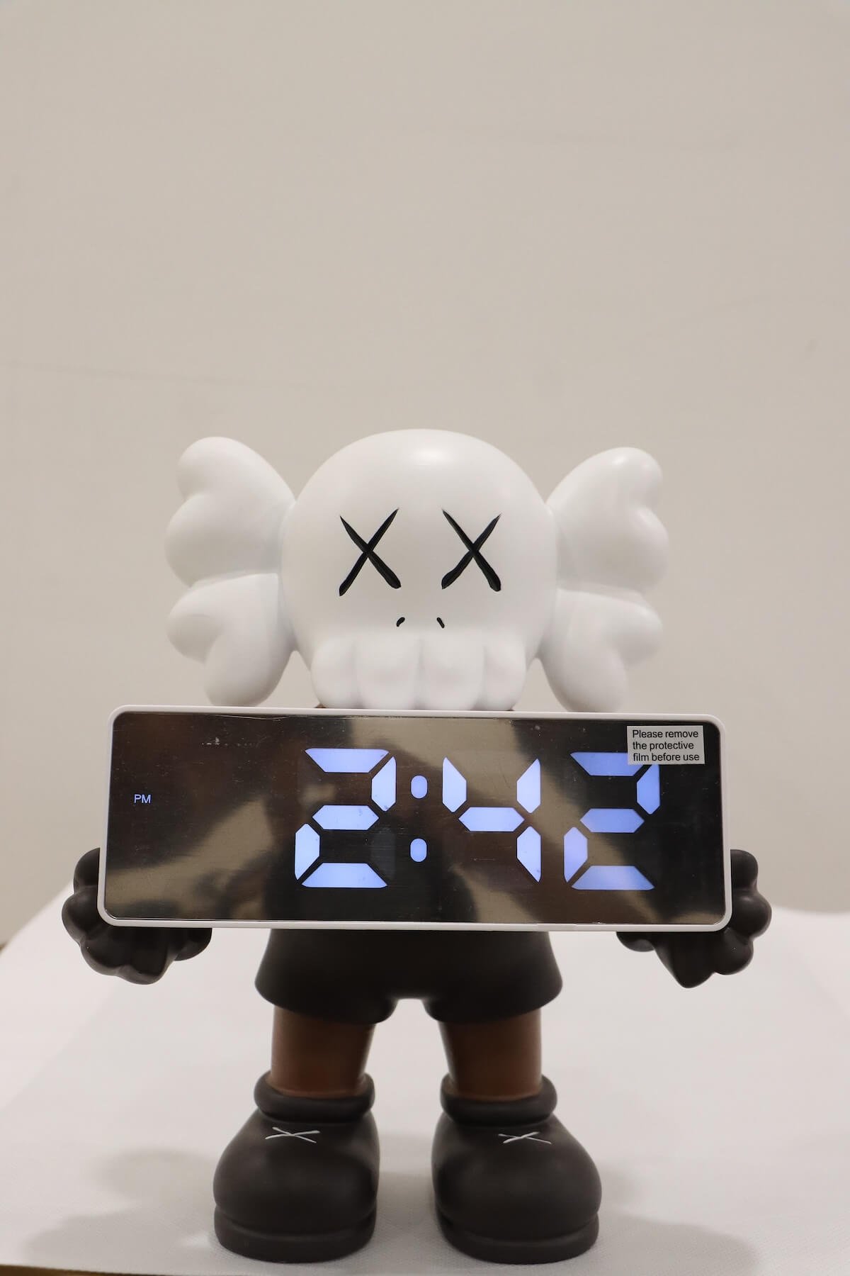KAWS Style LED Digital Table Clock with Figurine – Modern Decorative Alarm Clock