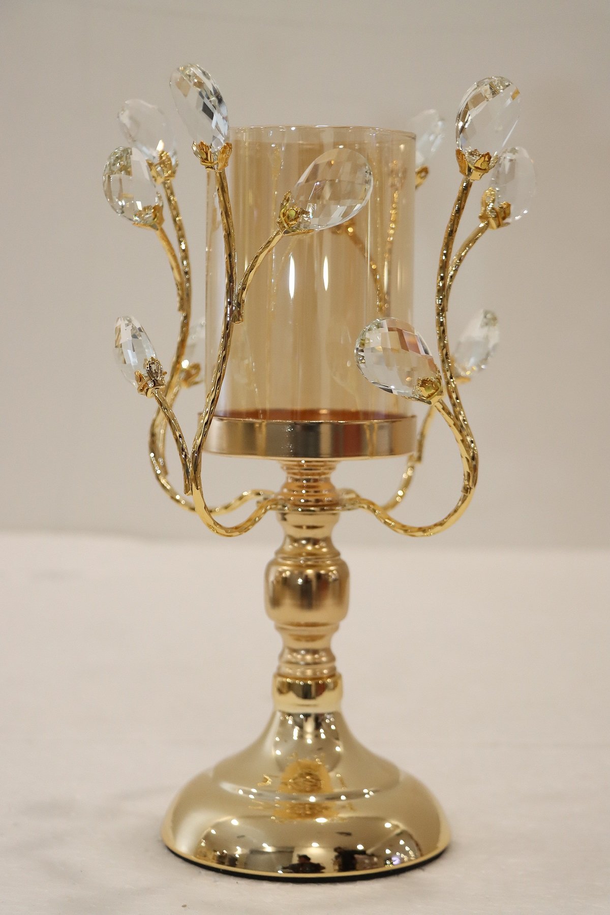 Luxury Crystal Gold Candle Holder