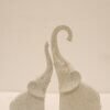Minimalist Elephant Couple Resin Showpiece