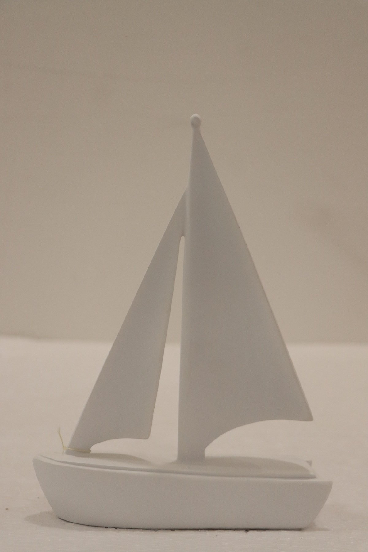 Minimalist White Sailboat Decorative Showpiece - Image 3