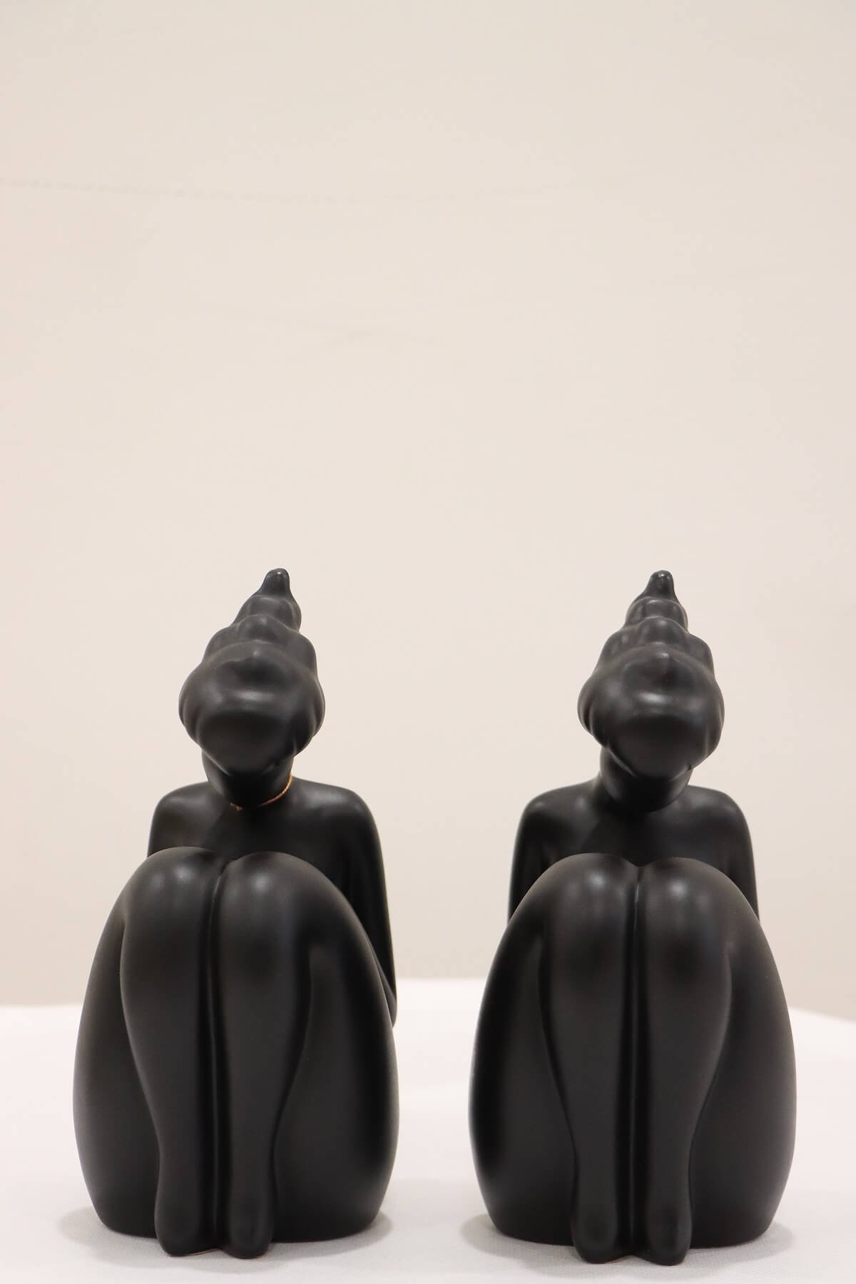 Modern Abstract Sitting Woman Figurine