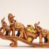 Prosperity Elephants Treasure Cart Decorative Idol