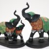 Royal Elephant Family Decorative Showpiece